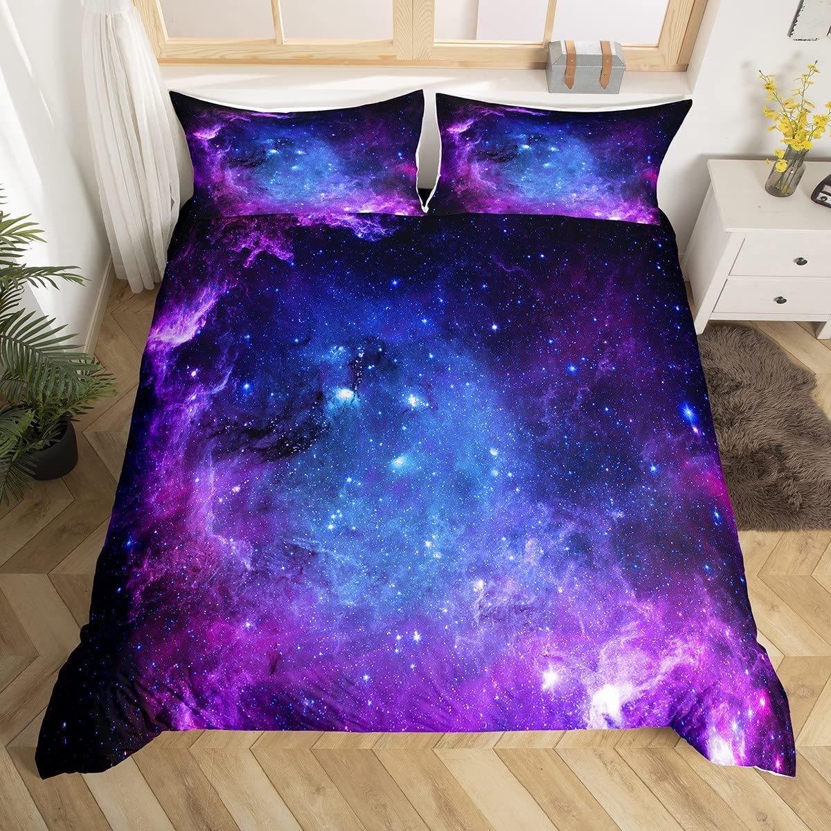 Duvet Cover Sets With Zipper - Galaxy Duvet Cover Set for Teen