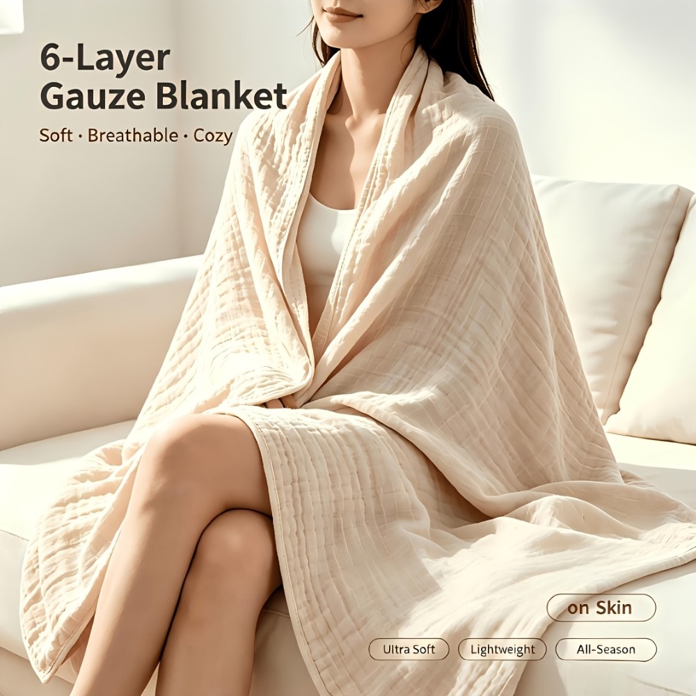 100% Cotton Muslin Blankets Li - Muslin Cotton Bedspread recension och pris