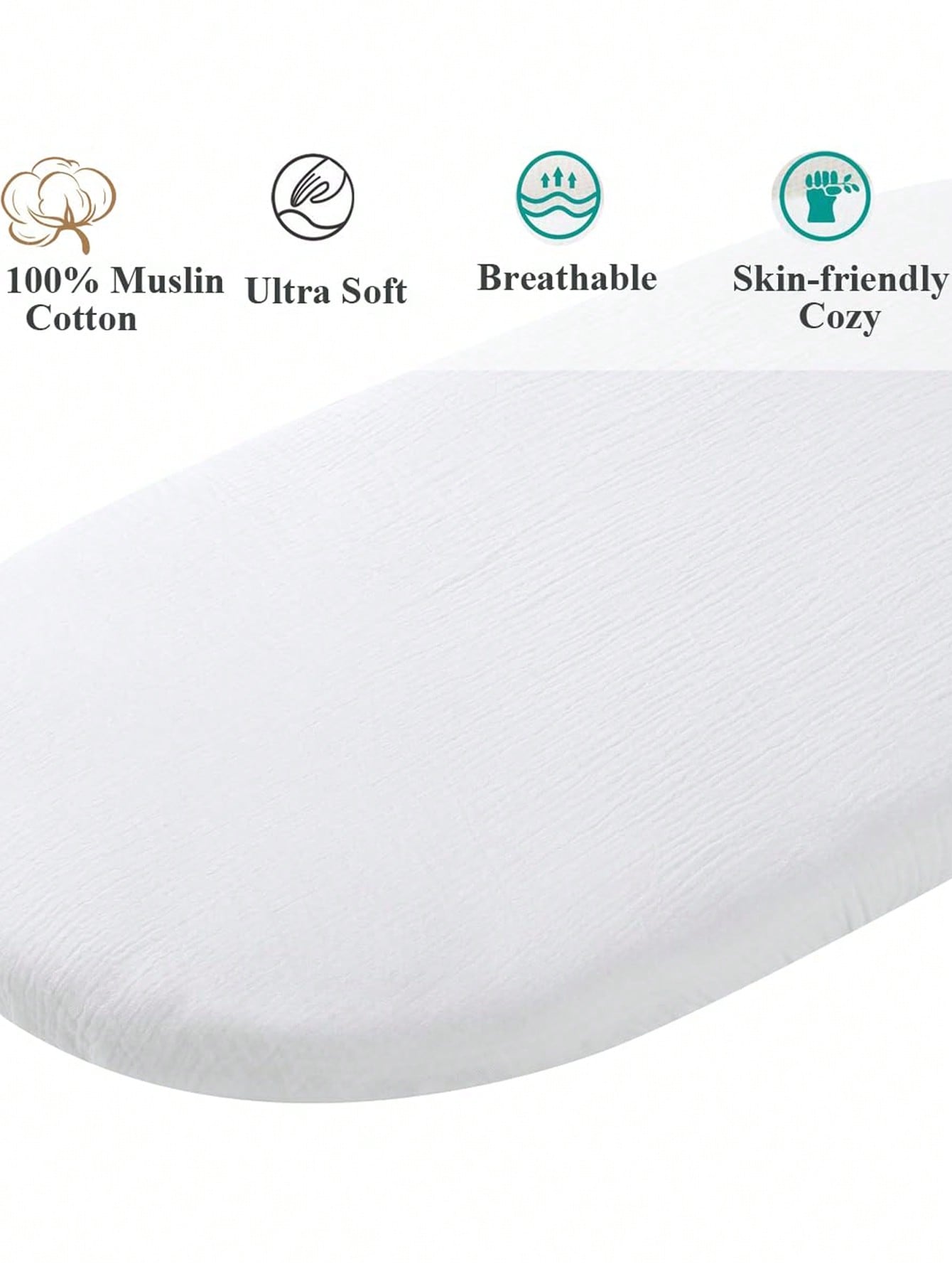 2 Pack Muslin Changing Pad Cov - Muslin Cotton Bedspread recension och pris