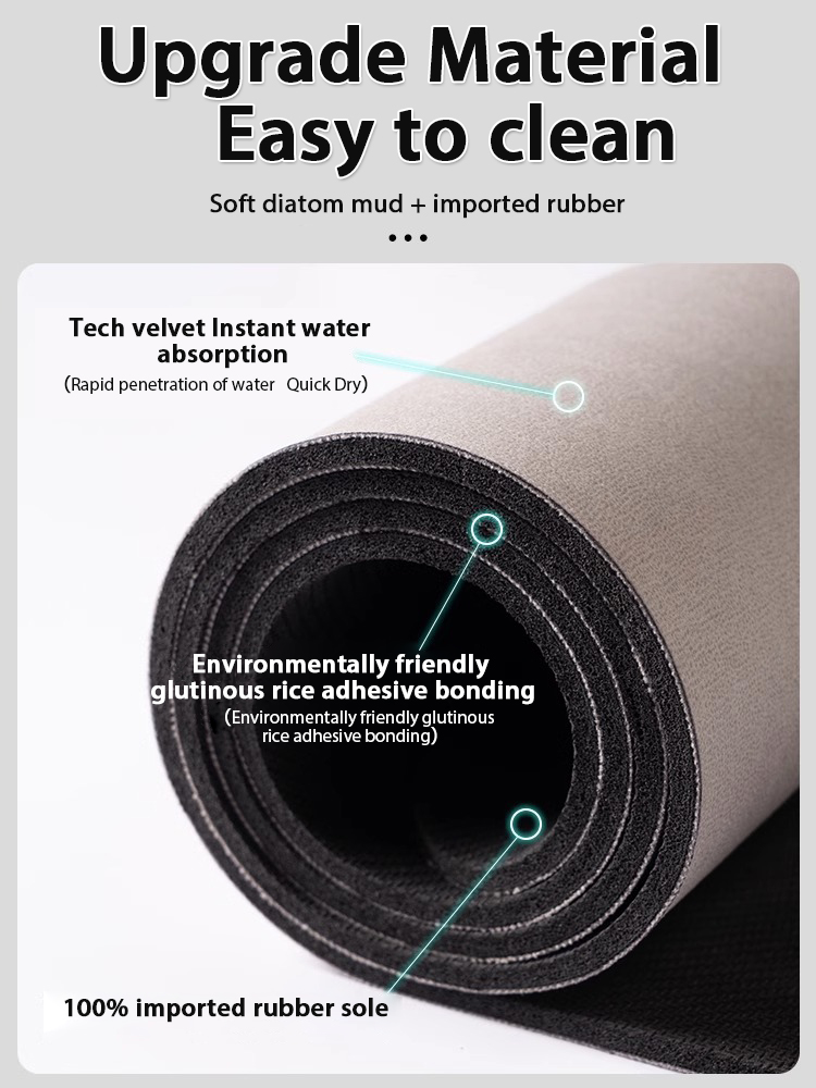 Nordic Geometric Diatomite Bat - Quick Dry Diatomite Bath Mat recension och pris
