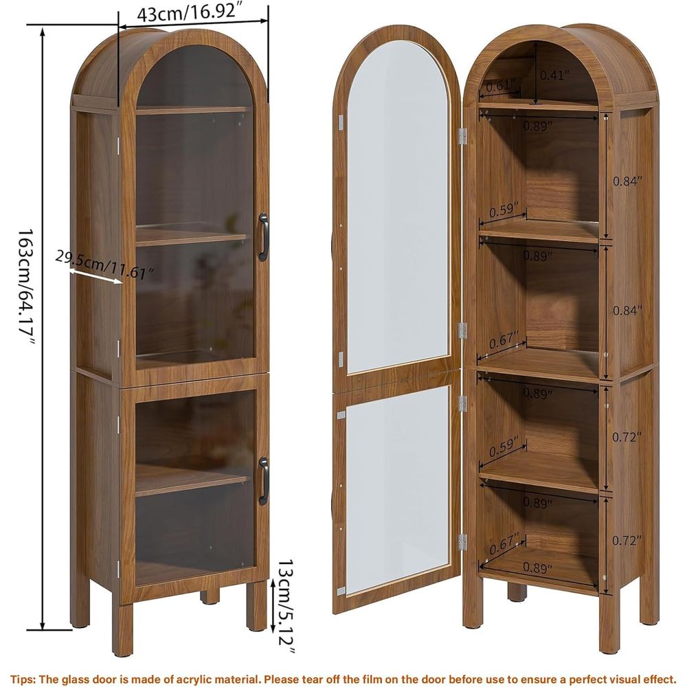 64.17 in Tall Arched Display C - Kitchen recension och pris