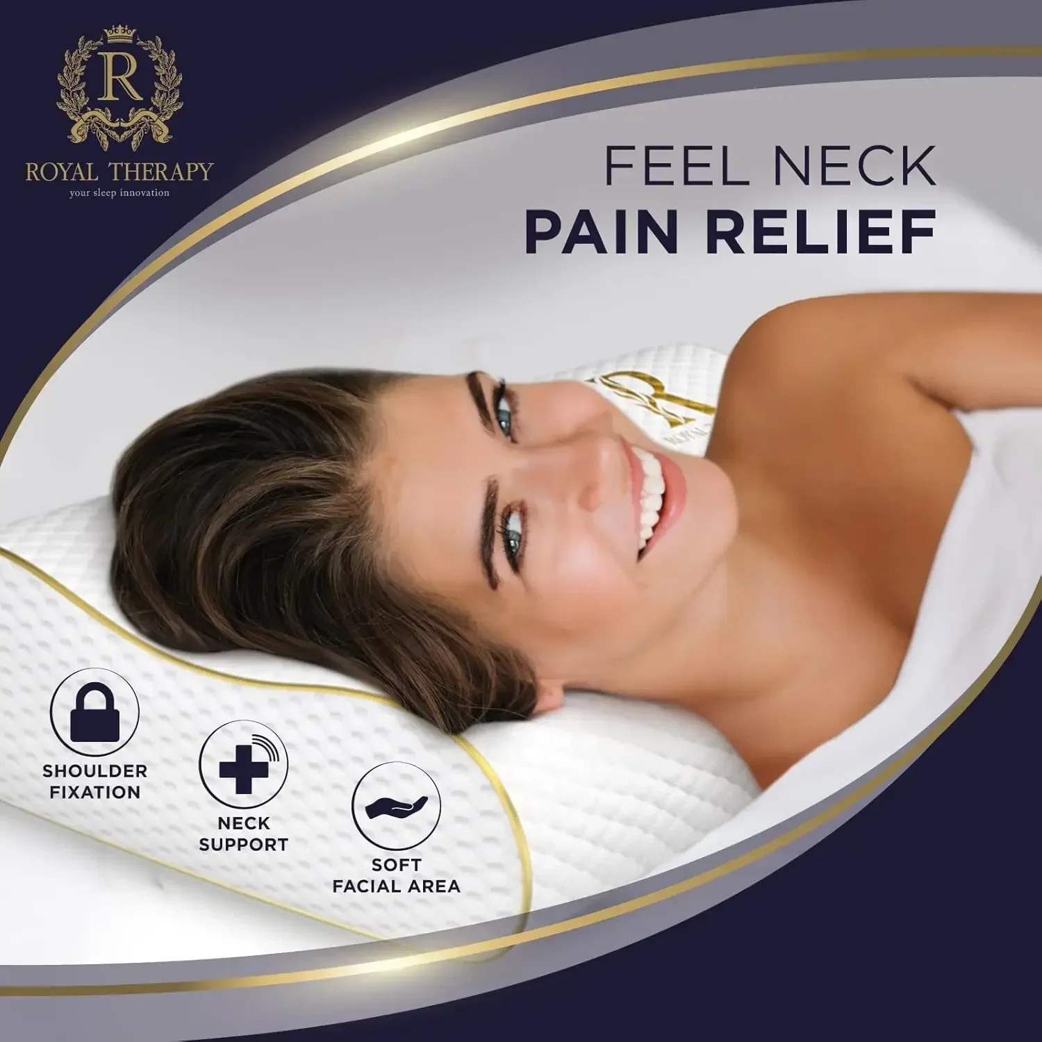 2-Pack Queen Memory Foam Pillo - Memory Foam Orthopedic Pillow Neck Pain recension och pris