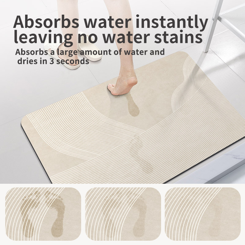 Diatomite Foot Mats Bath Mat B - Quick Dry Diatomite Bath Mat recension och pris