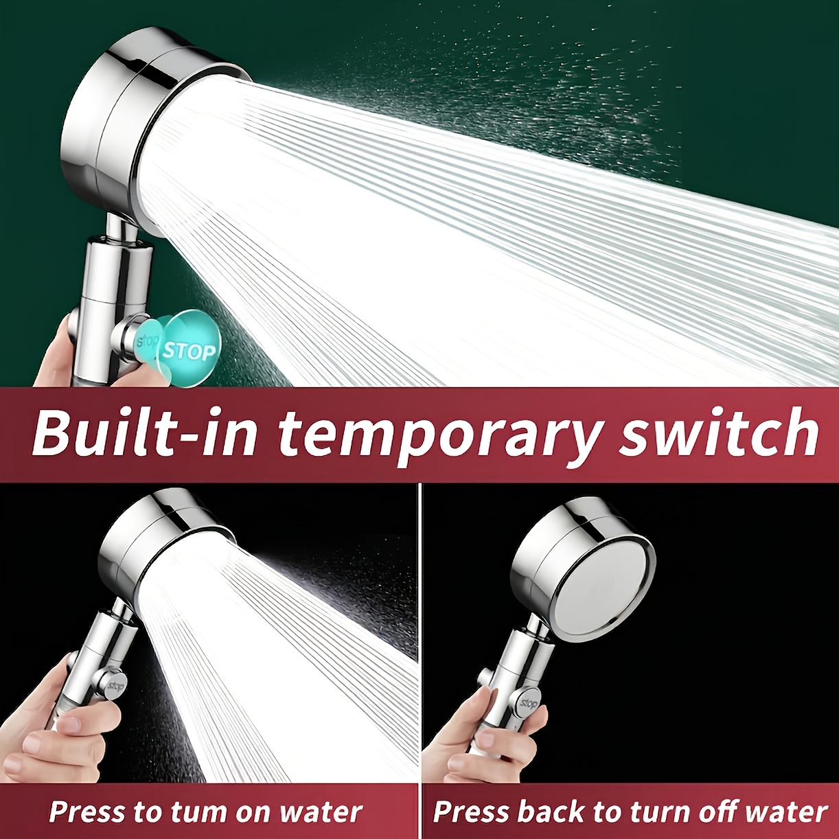 Visible Filter Window High Pre - High Pressure Shower Head Handheld recension och pris