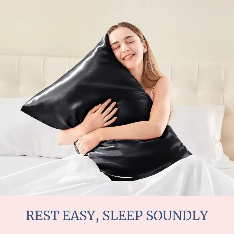 With Gift for Women Men 1/2pcs - Satin Silk Pillowcase Hair Skin recension och pris