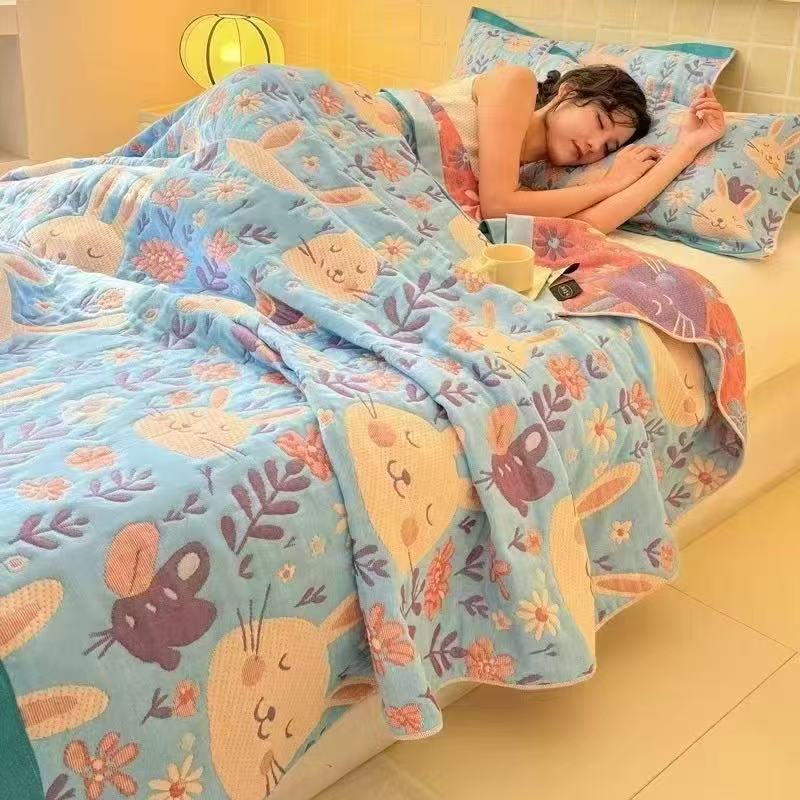 6-Layer Muslin Blanket Queen S - Muslin Cotton Bedspread recension och pris