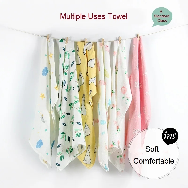 Newborn Blankets Bamboo Bath T - Muslin Cotton Bedspread recension och pris