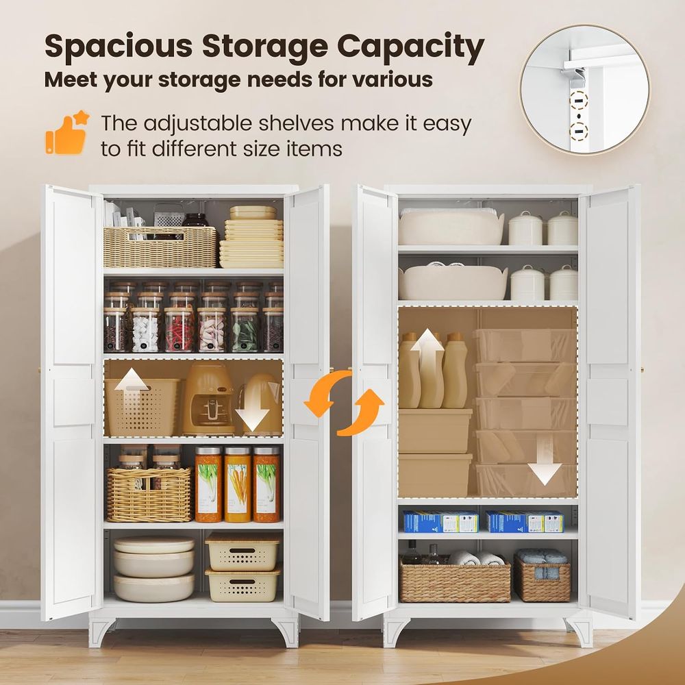 Metal Storage Cabinet with 2 D - Kitchen recension och pris