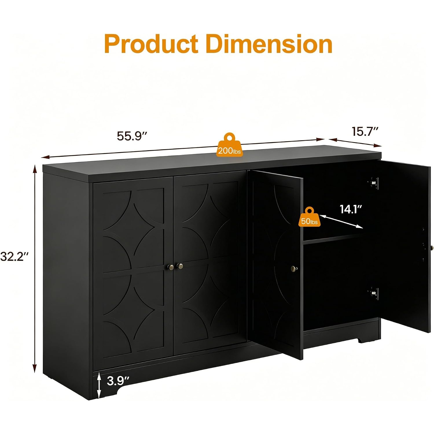 Sideboard Buffet Cabinet with  - Kitchen recension och pris
