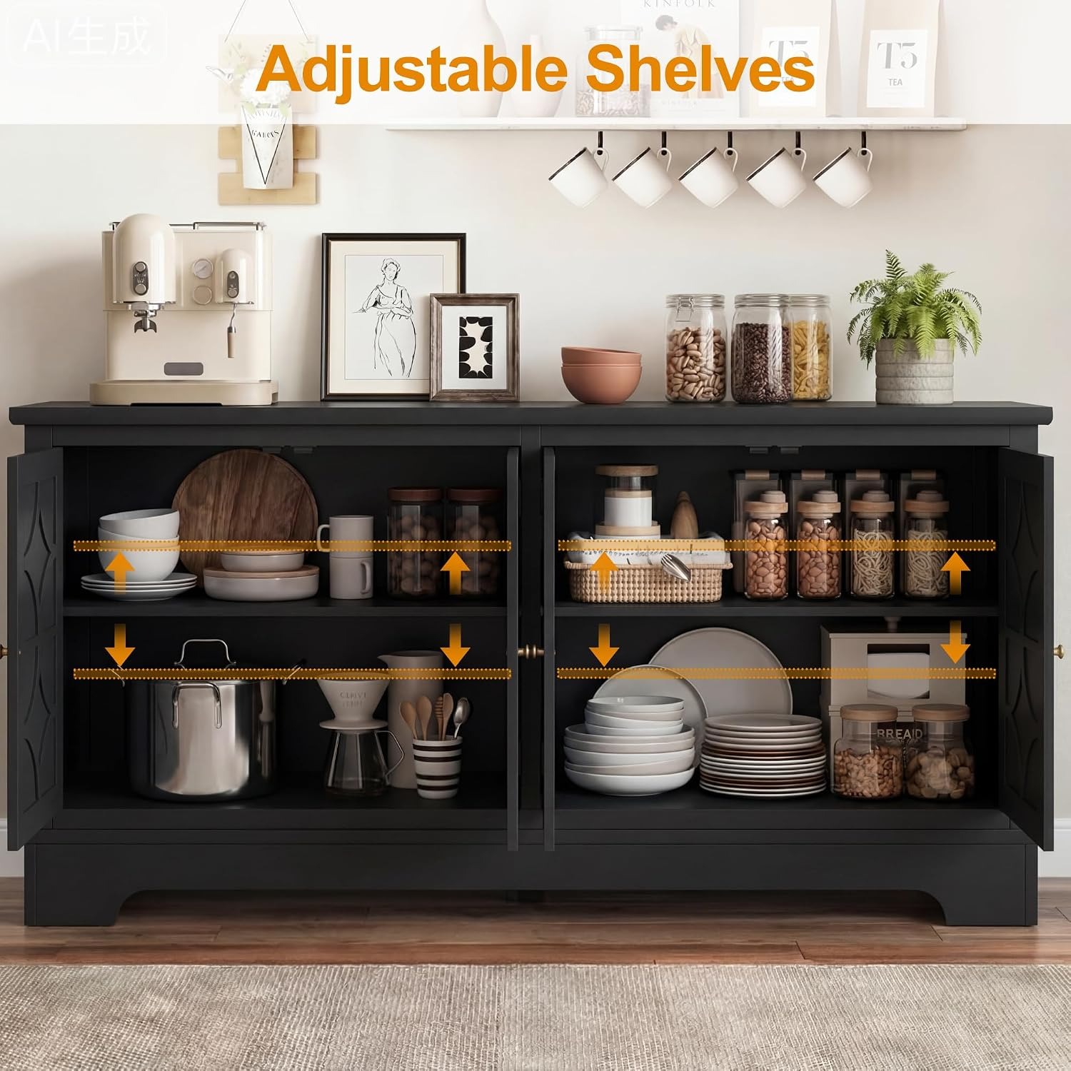 Sideboard Buffet Cabinet with  - Kitchen recension och pris
