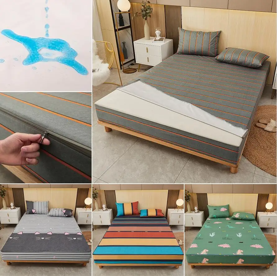 Six-Sided With Zipper Mattress - Waterproof Mattress Protector Breathable recension och pris