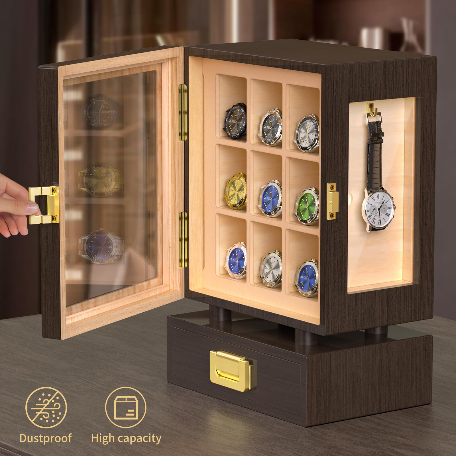 Custom Rectangle Wooden Watch  - Storage & Organization recension och pris