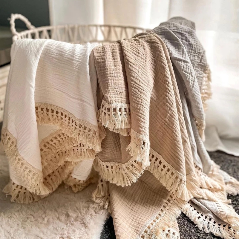 Cotton Muslin Swaddle Blankets - Muslin Cotton Bedspread recension och pris