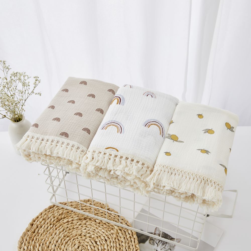 Cotton Muslin Swaddle Blankets - Muslin Cotton Bedspread recension och pris