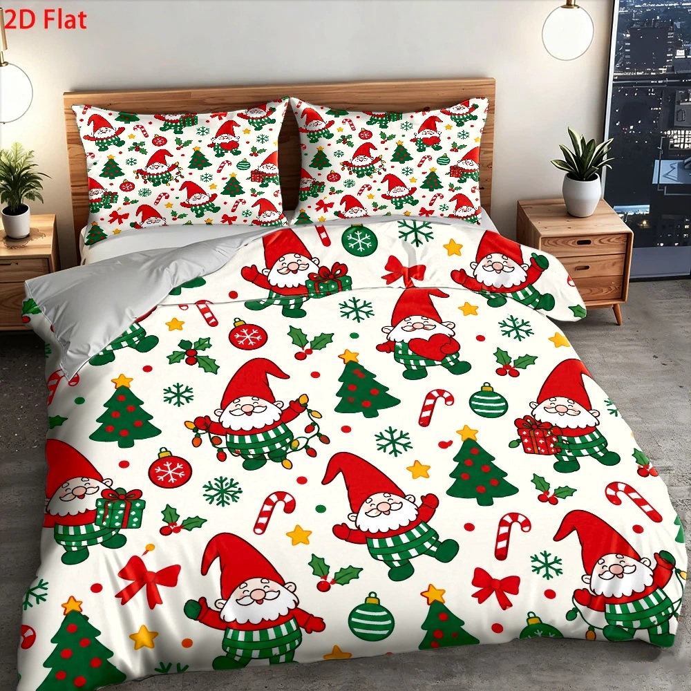 Christmas Gnome Christmas Tree - Duvet Cover Sets With Zipper recension och pris