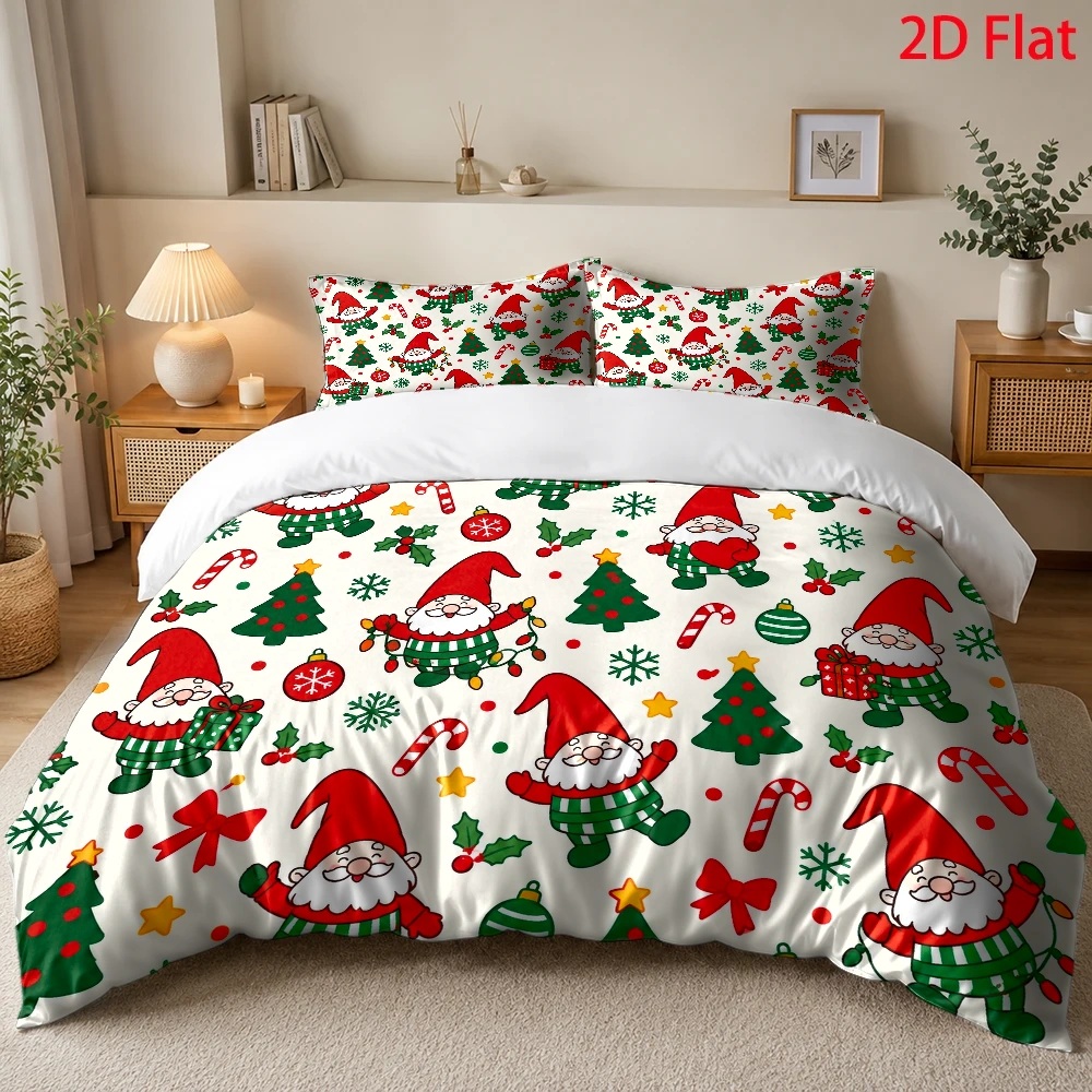 Christmas Gnome Christmas Tree - Duvet Cover Sets With Zipper recension och pris