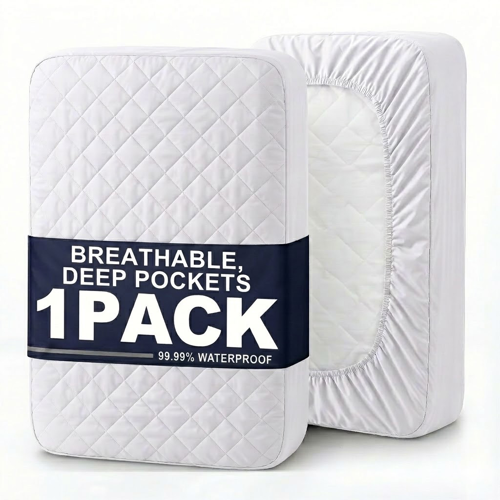 1pc Modern Soft Breathable Wat - Waterproof Mattress Protector Breathable recension och pris