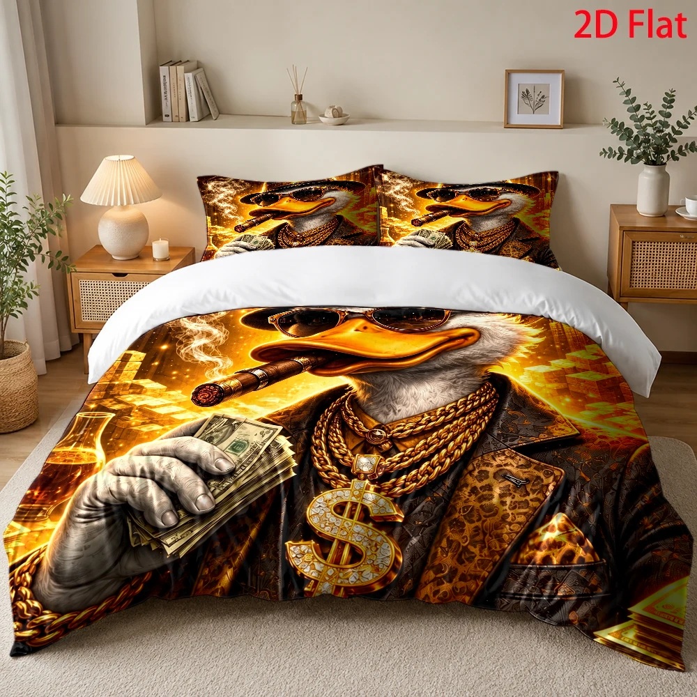 Wealthy Duck Theme Duvet Cover - Duvet Cover Sets With Zipper recension och pris