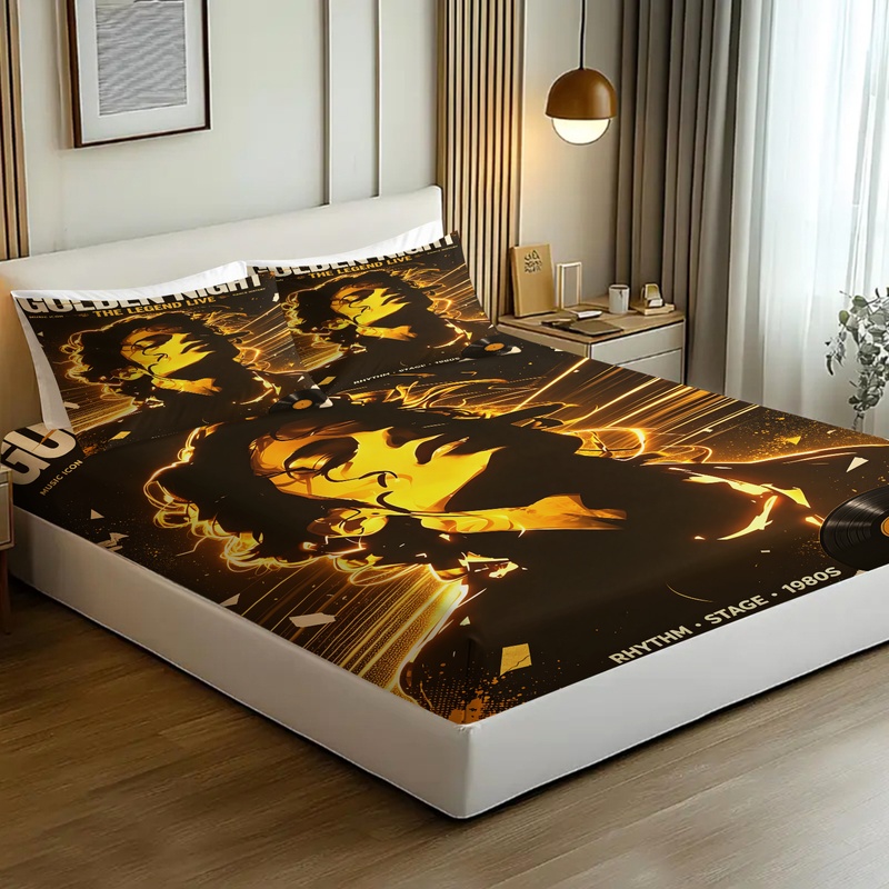 Pop Icon Michael Jackson Fitte - Fitted Bed Sheets Deep Pocket recension och pris