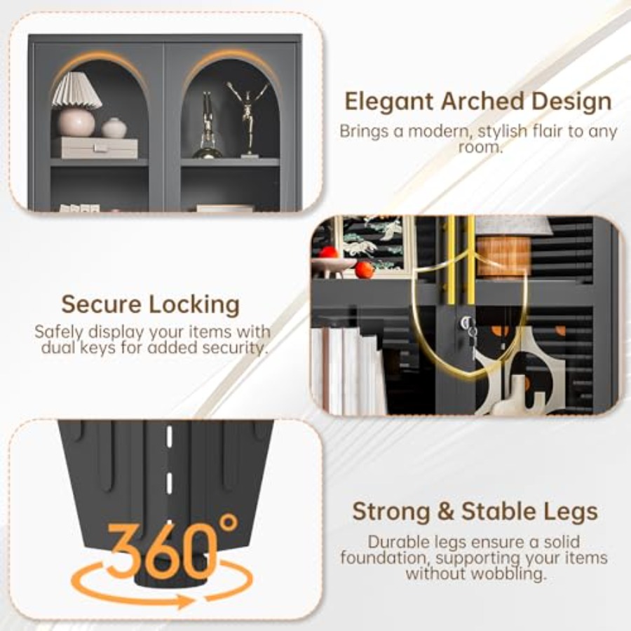 47 H Locking Display Cabinet f - Kitchen recension och pris
