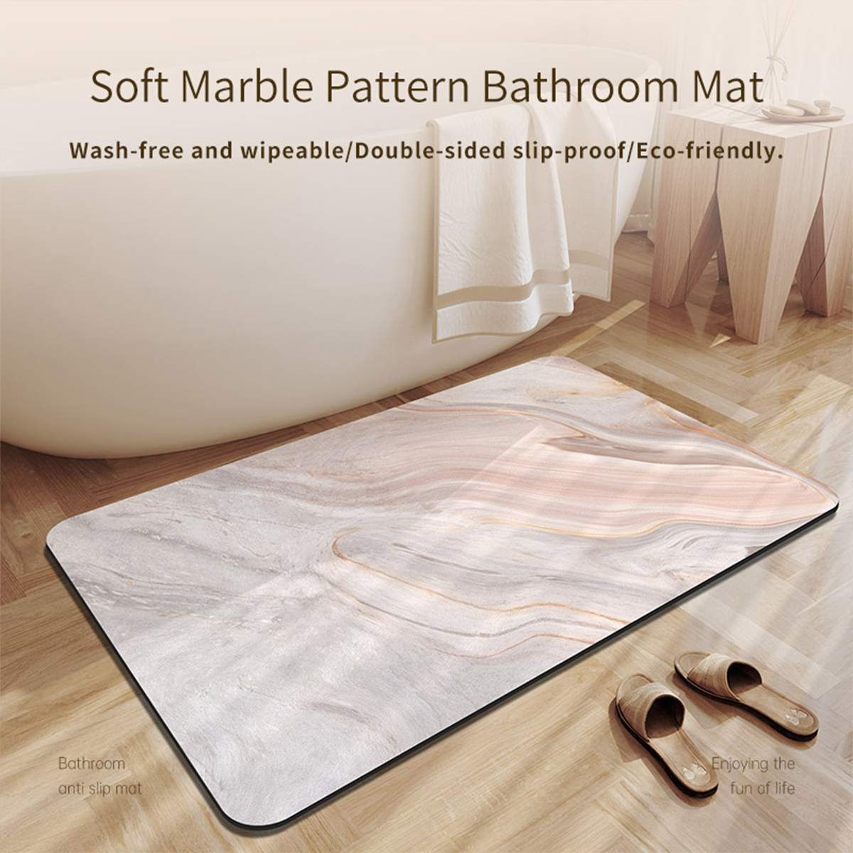 Diatomaceous Earth Bath Mat Ba - Quick Dry Diatomite Bath Mat recension och pris