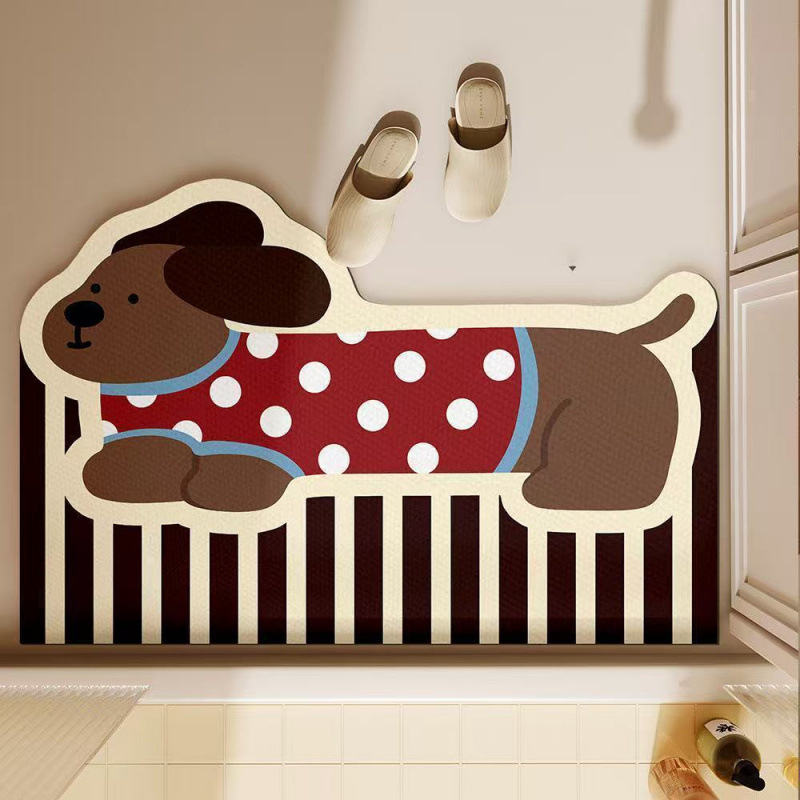 Cute Dachshund Dog Bath Mat Ab - Quick Dry Diatomite Bath Mat recension och pris