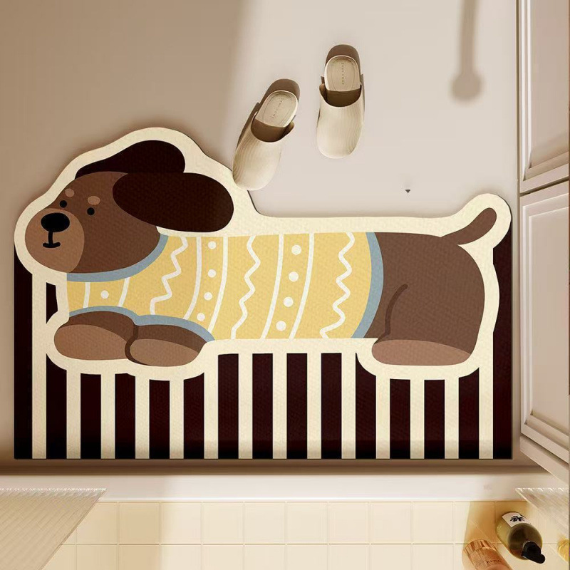 Cute Dachshund Dog Bath Mat Ab - Quick Dry Diatomite Bath Mat recension och pris