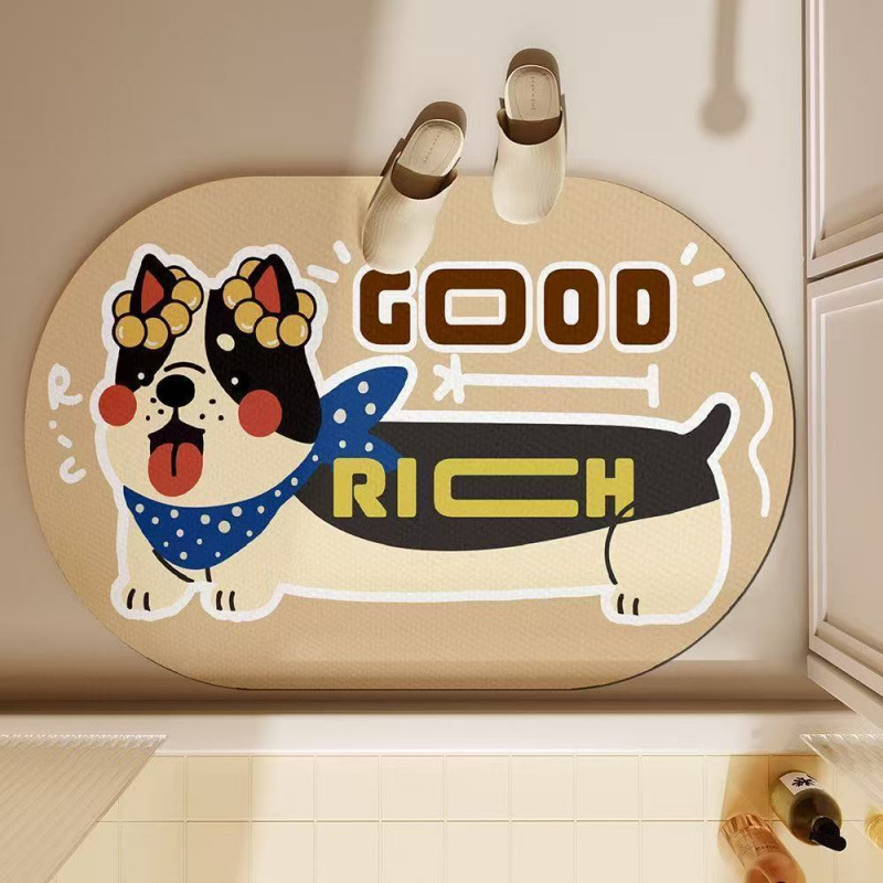 Cute Dachshund Dog Bath Mat Ab - Quick Dry Diatomite Bath Mat recension och pris