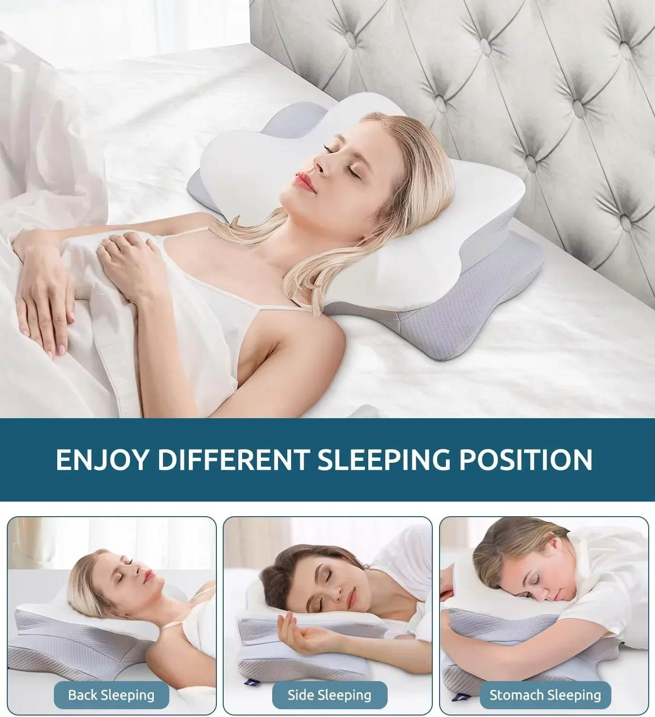 Ergonomic Orthopedic Memory Fo - Memory Foam Orthopedic Pillow Neck Pain recension och pris