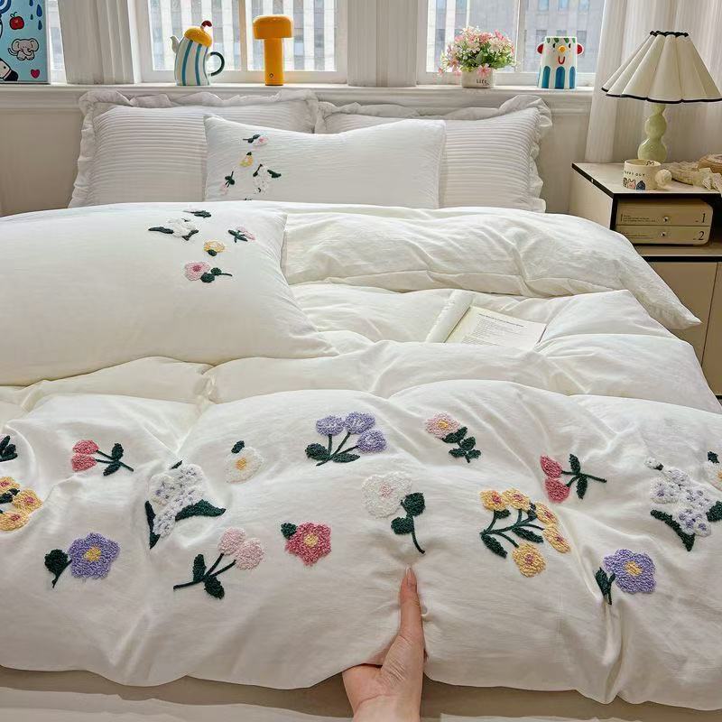 Aesthetic Floral Embroidery Du - Aesthetic Floral Duvet Cover recension och pris