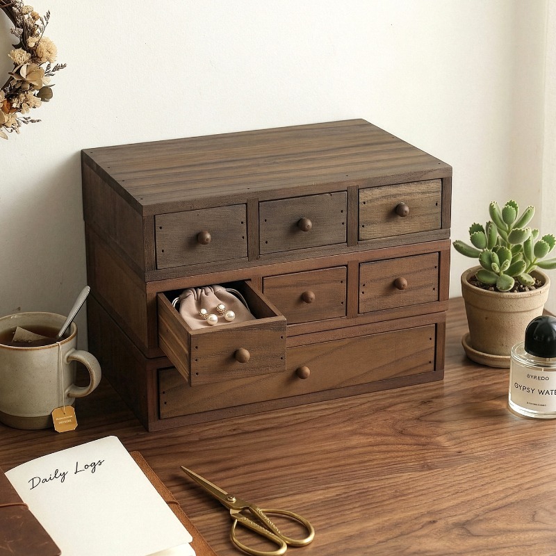 Wooden Desktop Storage Box Mon - Storage & Organization recension och pris