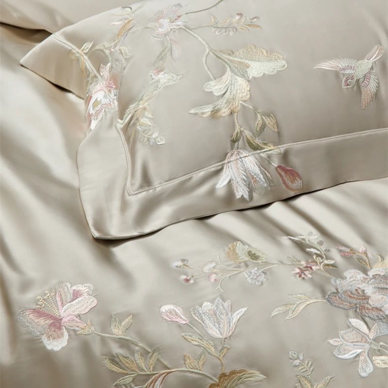 High Precision Brocade Lyocell - Aesthetic Floral Duvet Cover recension och pris