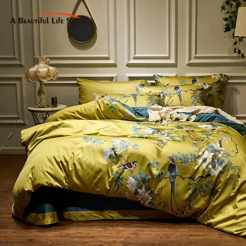Luxury 600TC Egyptian Cotton B - Aesthetic Floral Duvet Cover recension och pris
