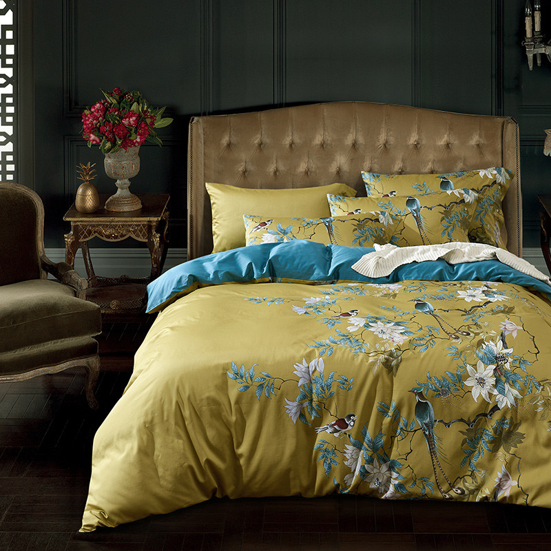 Luxury 600TC Egyptian Cotton B - Aesthetic Floral Duvet Cover recension och pris
